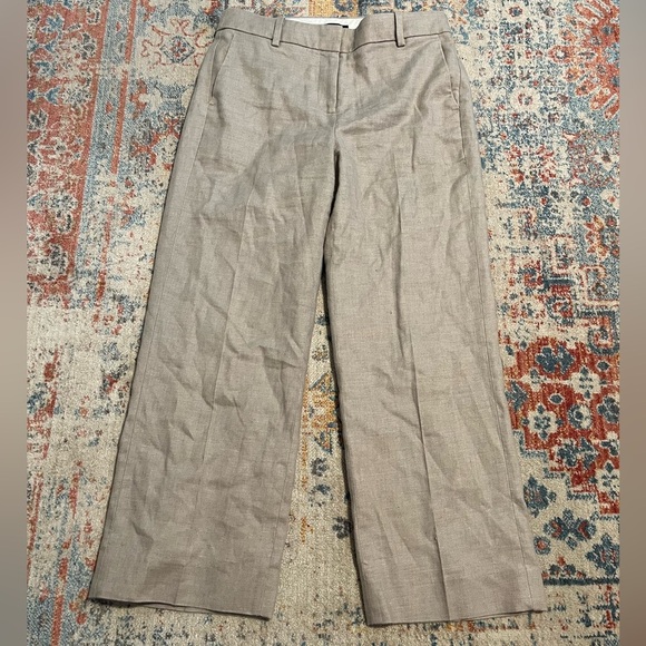 Jcrew cream linen trousers - Picture 2 of 9